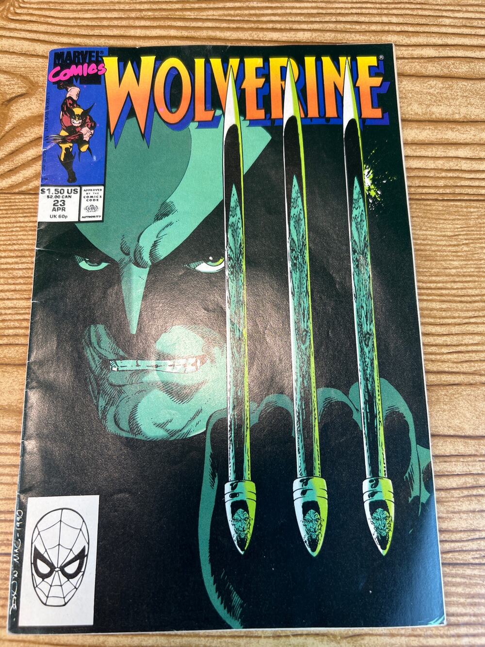 Wolverine #23 1990 NM+ JOHN BYRNE Cover MAGNETO